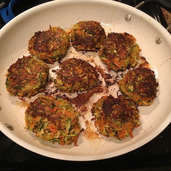 Carrot and zucchini cutlets